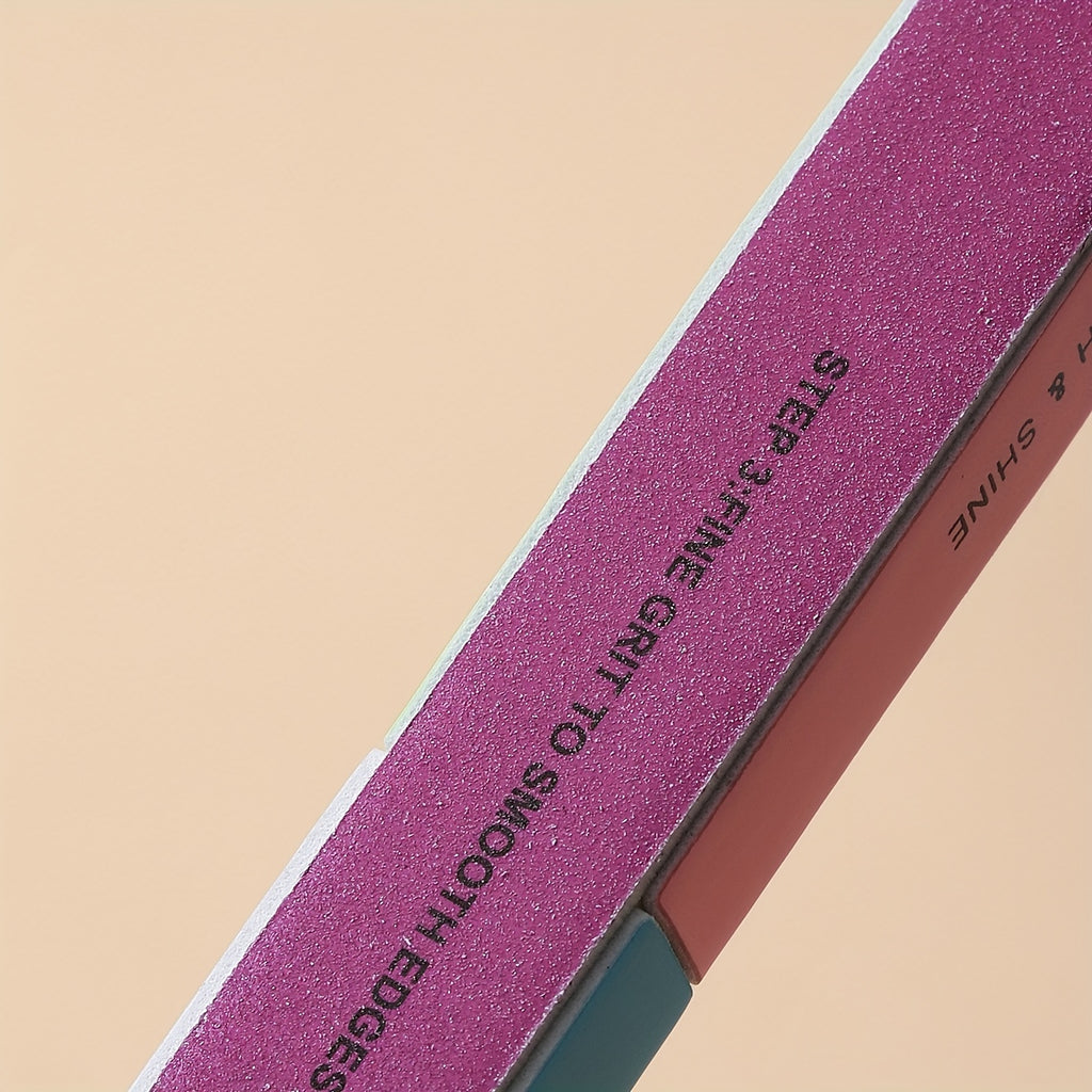 Outil de Polissage des Ongles 7 Faces - Manucure et Pédicure Facile avec Coupe Nette