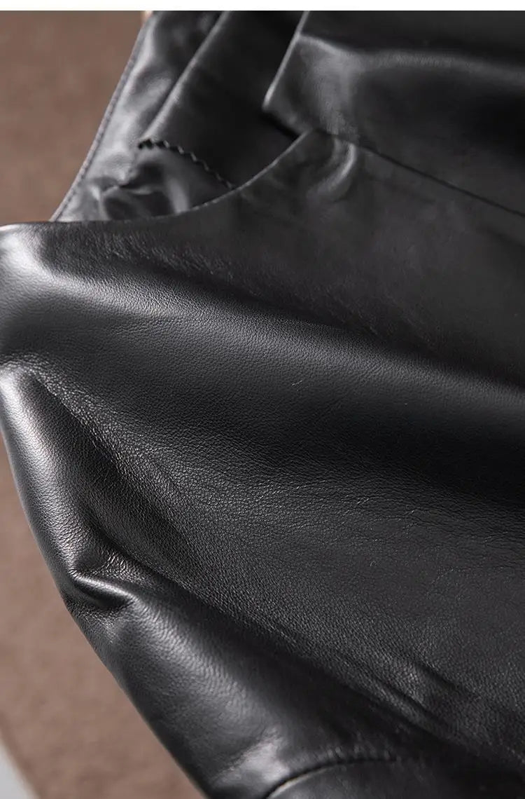 Veste Cuir Femme Courte - Blouson Simili Cuir Printemps Automne