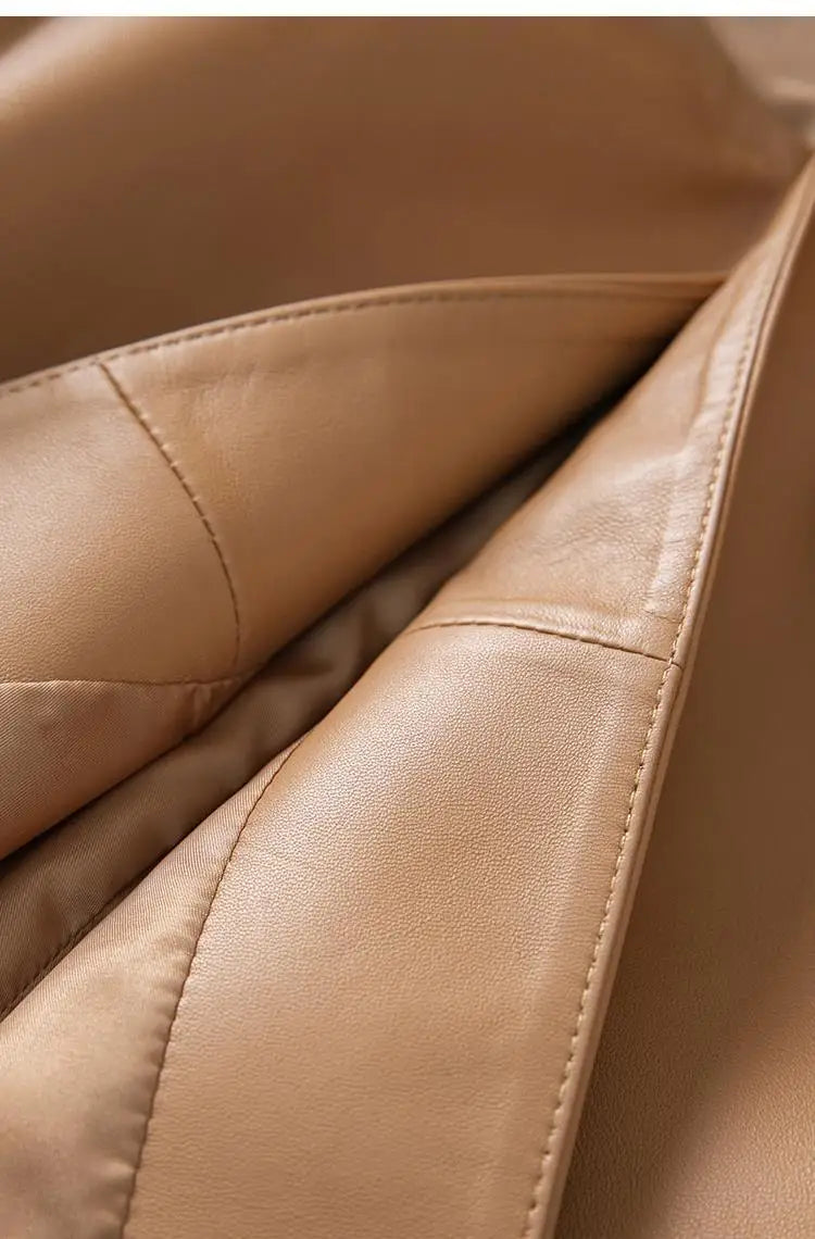 Veste Cuir Femme Courte - Blouson Simili Cuir Printemps Automne