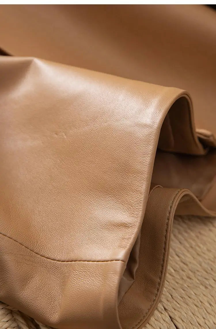 Veste Cuir Femme Courte - Blouson Simili Cuir Printemps Automne