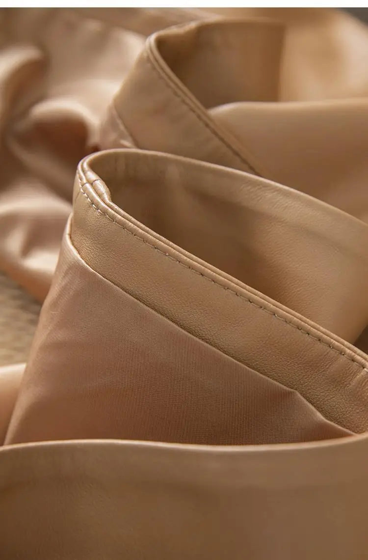 Veste Cuir Femme Courte - Blouson Simili Cuir Printemps Automne