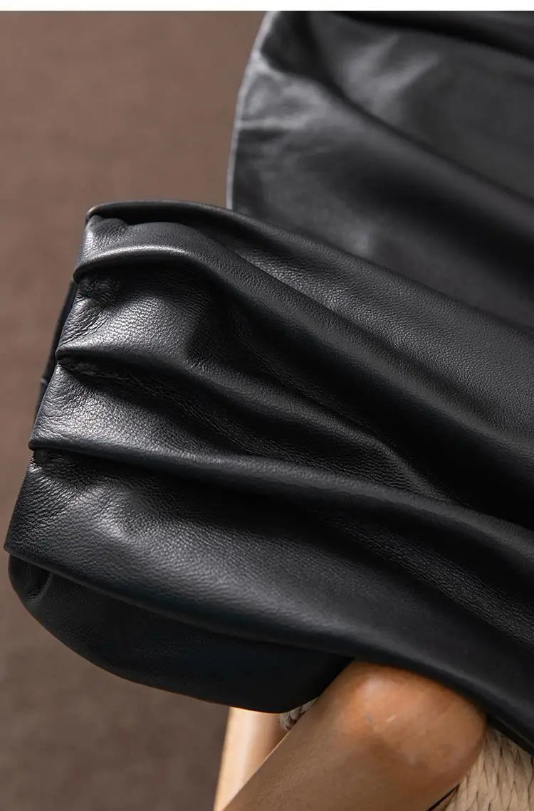 Veste Cuir Femme Courte - Blouson Simili Cuir Printemps Automne