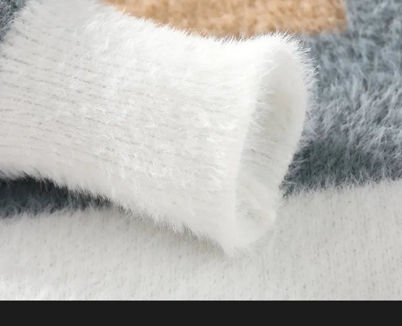 Pulls hommes 2025 Motif de lettres d’hiver Pull épais pour hommes Pulls de jeunes étudiants automne Pulls en laine pour hommes pleine taille S-3XL