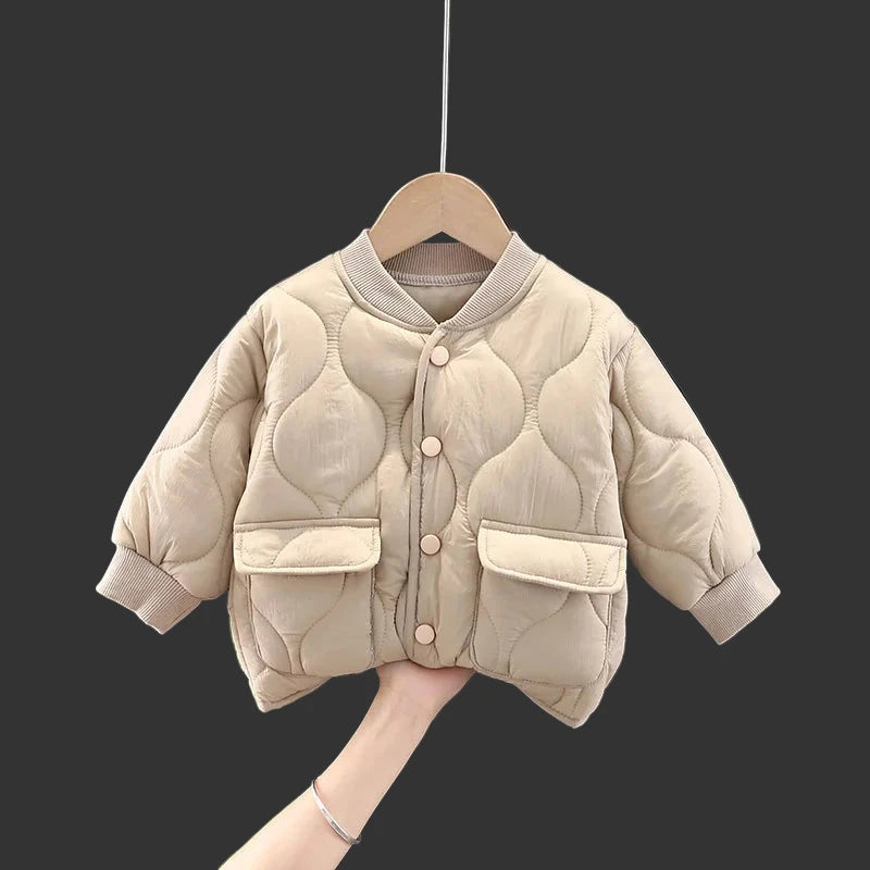 Veste Enfant Automne Hiver - Manteau Coton Casual Unisexe Garçon Fille