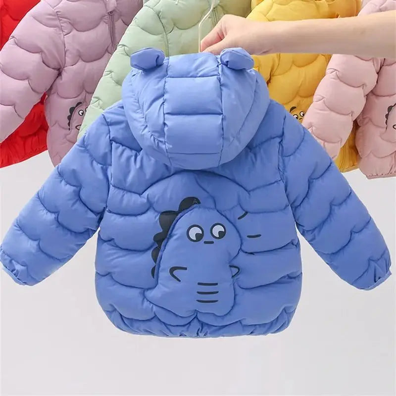 Doudoune Bébé Hiver avec Capuche Ours 🐻 – Chaude & Confortable (2 à 6 ans)