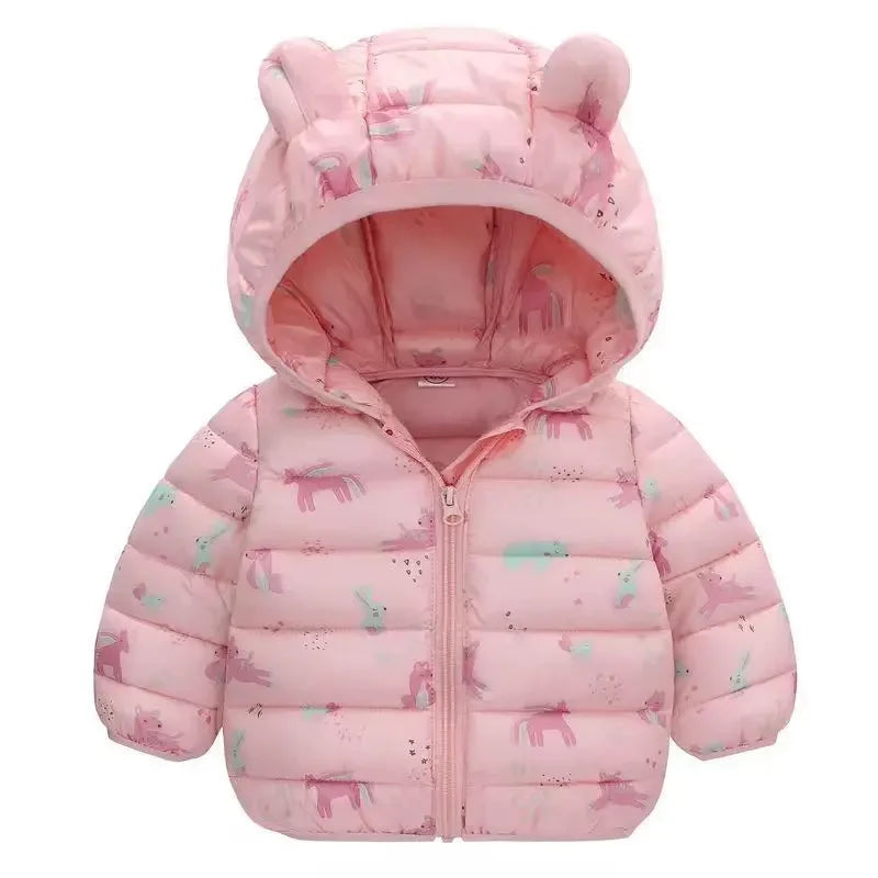 Doudoune Enfant Hiver - Manteau Chaud à Capuche Garçon Fille
