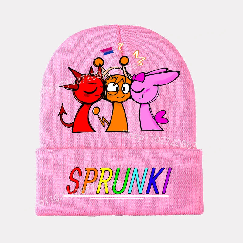 Bonnet Sprunki Enfant - Chapeau Tricoté Tendance Hiver Chaud