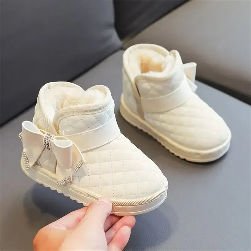 Bottes d’Hiver Chaudes pour Filles – Antidérapantes & Confortables (4-6 ans)
