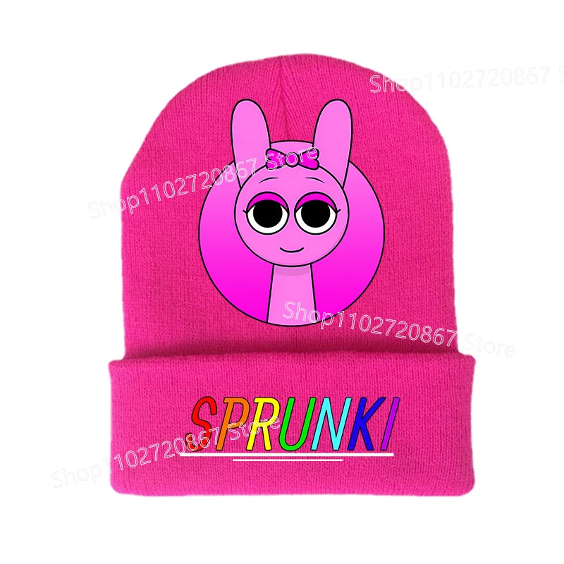 Bonnet Sprunki Enfant - Chapeau Tricoté Tendance Hiver Chaud