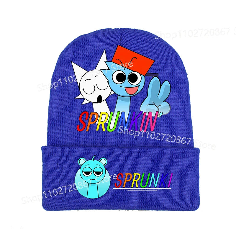 Bonnet Sprunki Enfant - Chapeau Tricoté Tendance Hiver Chaud