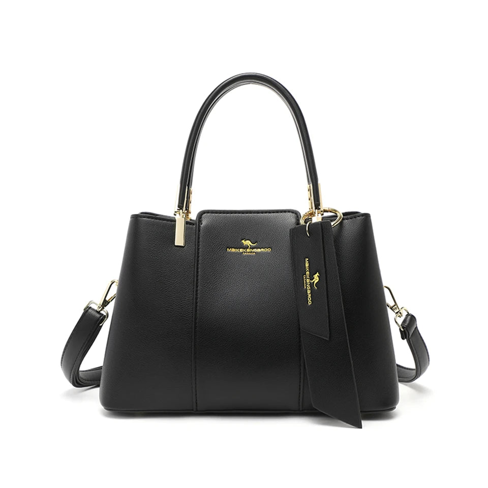 Sac à Main Femme Grande Capacité - Cuir Souple Imprimé Bandoulière Crossbody