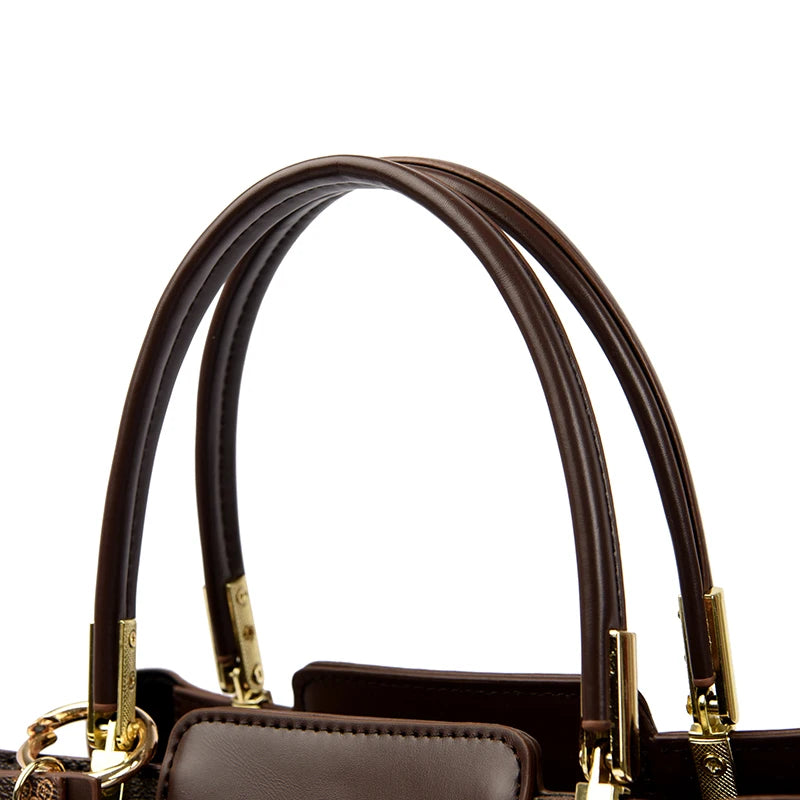 Sac à Main Femme Grande Capacité - Cuir Souple Imprimé Bandoulière Crossbody