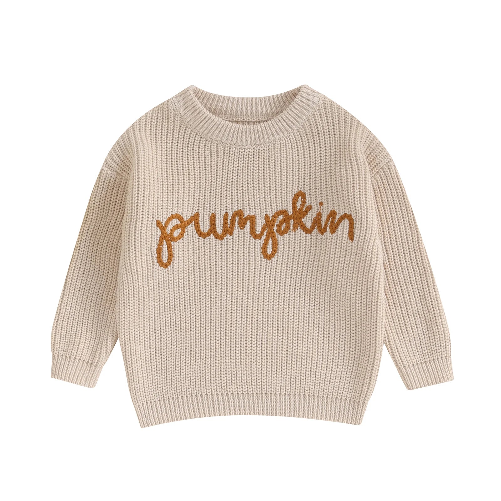 Pull Tricoté Bébé & Enfant – Automne/Hiver – Style Citrouille 🎃 Confort & Douceur