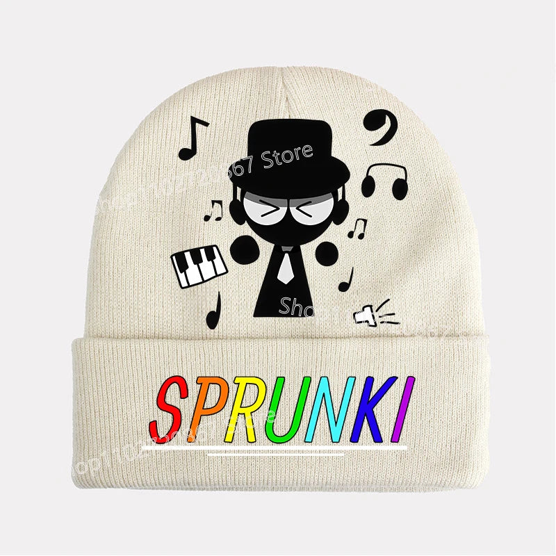 Bonnet Sprunki Enfant - Chapeau Tricoté Tendance Hiver Chaud