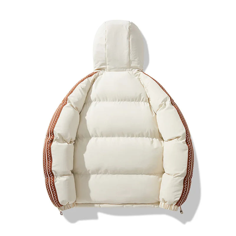 Veste Homme Hiver 2025 - Manteau Matelassé Capuche Chaud Ample