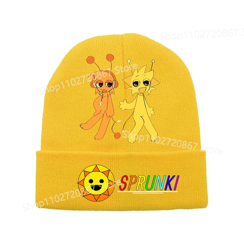 Bonnet Sprunki Enfant - Chapeau Tricoté Tendance Hiver Chaud