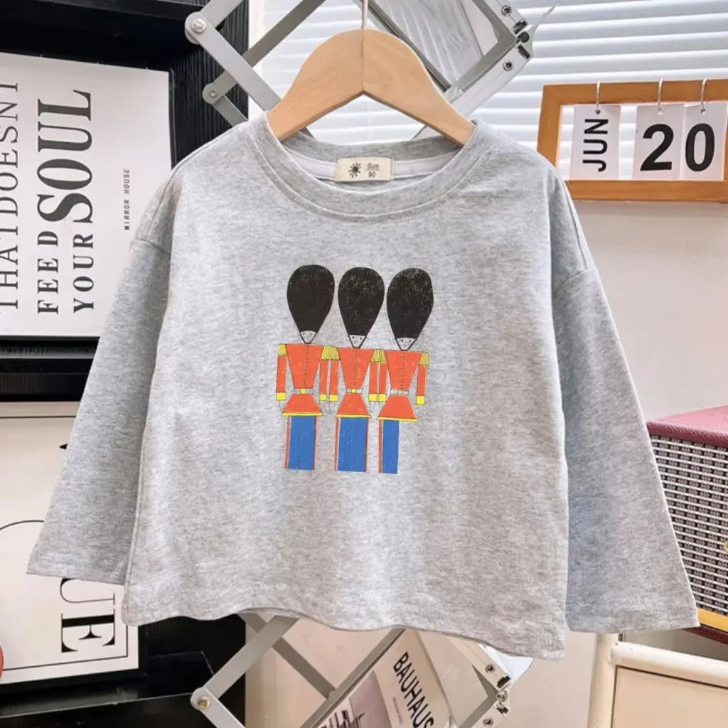 2025 T-shirt Enfant Manches Longues – Coloré & Confortable (2-8 ans)