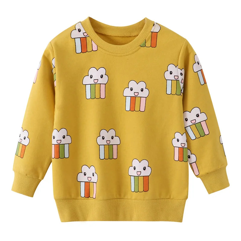 Sweat Enfant Garçon & Fille – Hiver & Printemps | Motifs Animaux et Fun | Confort & Style 2-7 Ans