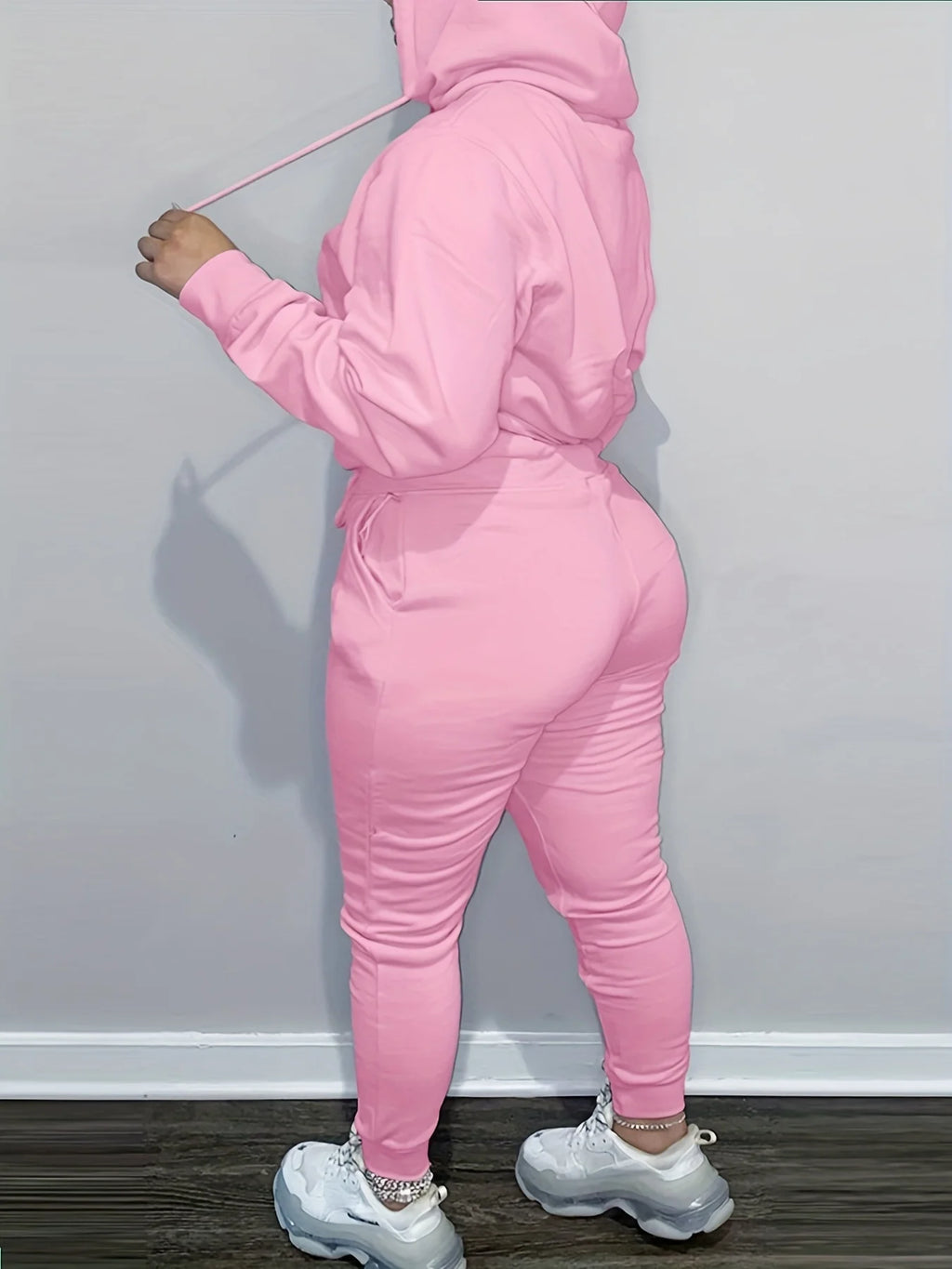 Ensemble pull noir automne hiver coupe ample pour femme