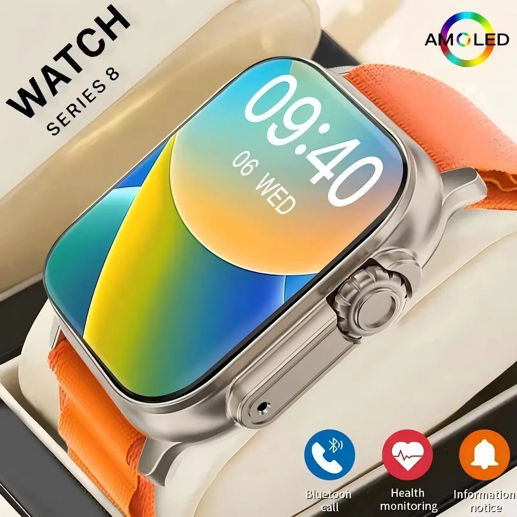 Montre Connectée T900 Ultra 2 49mm - Appel Bluetooth, Musique, Jeux, Charge Sans Fil NFC