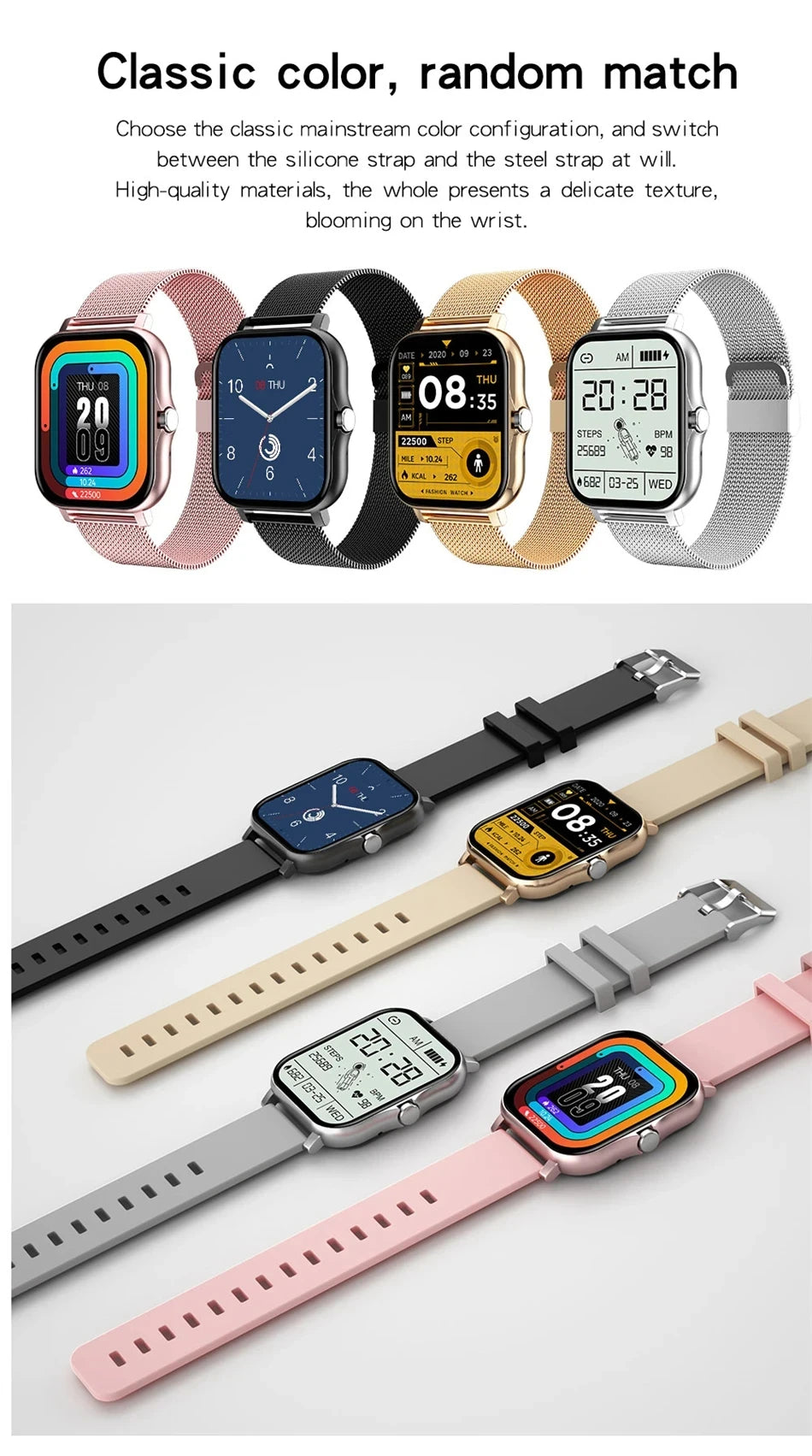 Montre Connectée 2025 Écran 1.83" - Appels Bluetooth Suivi Sport