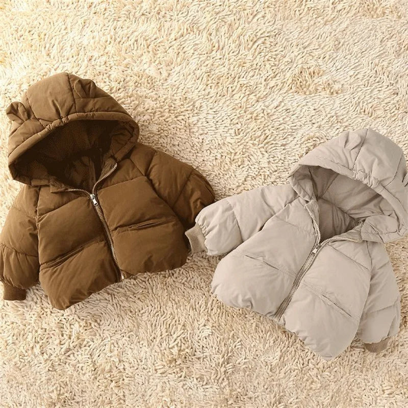 Doudoune Enfant Hiver - Manteau Chaud à Capuche Garçon Fille