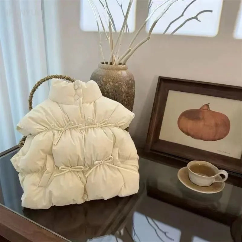 Gilet Sans Manches Bébé Fille 2-7 ans - Chaud et Confortable Hiver