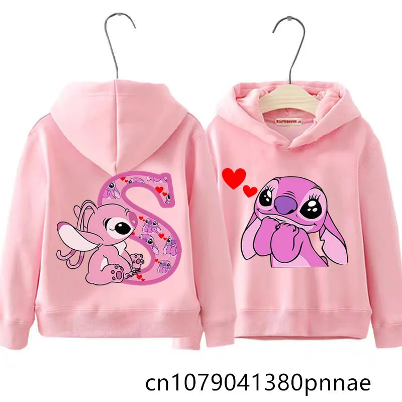 Sweat à Capuche Enfant Lilo et Stitch - Hoodie Mode Automne Hiver