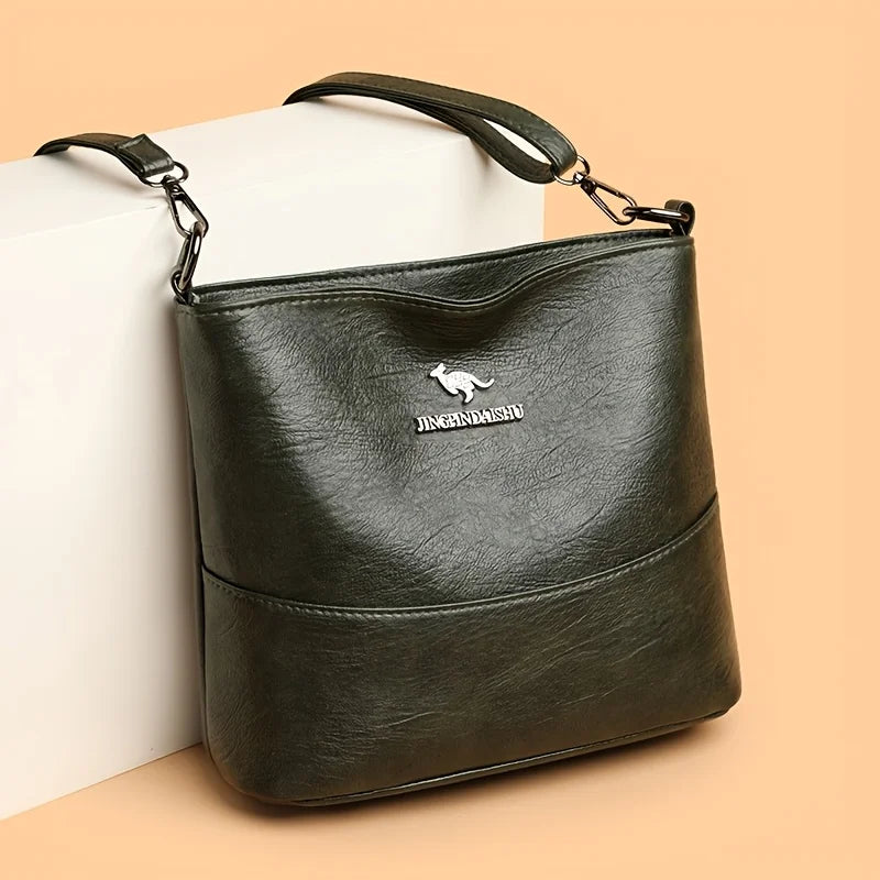 Sac à Main Femme Spacieux Chic - Cuir Souple Bandoulière Ajustable Multi-Poches