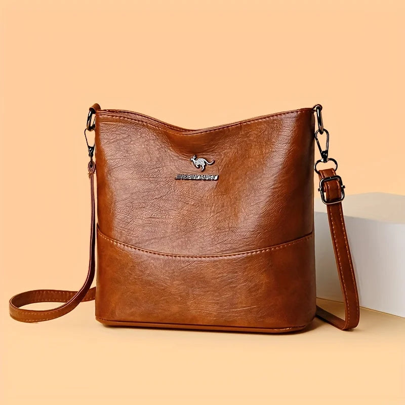 Sac à Main Femme Spacieux Chic - Cuir Souple Bandoulière Ajustable Multi-Poches