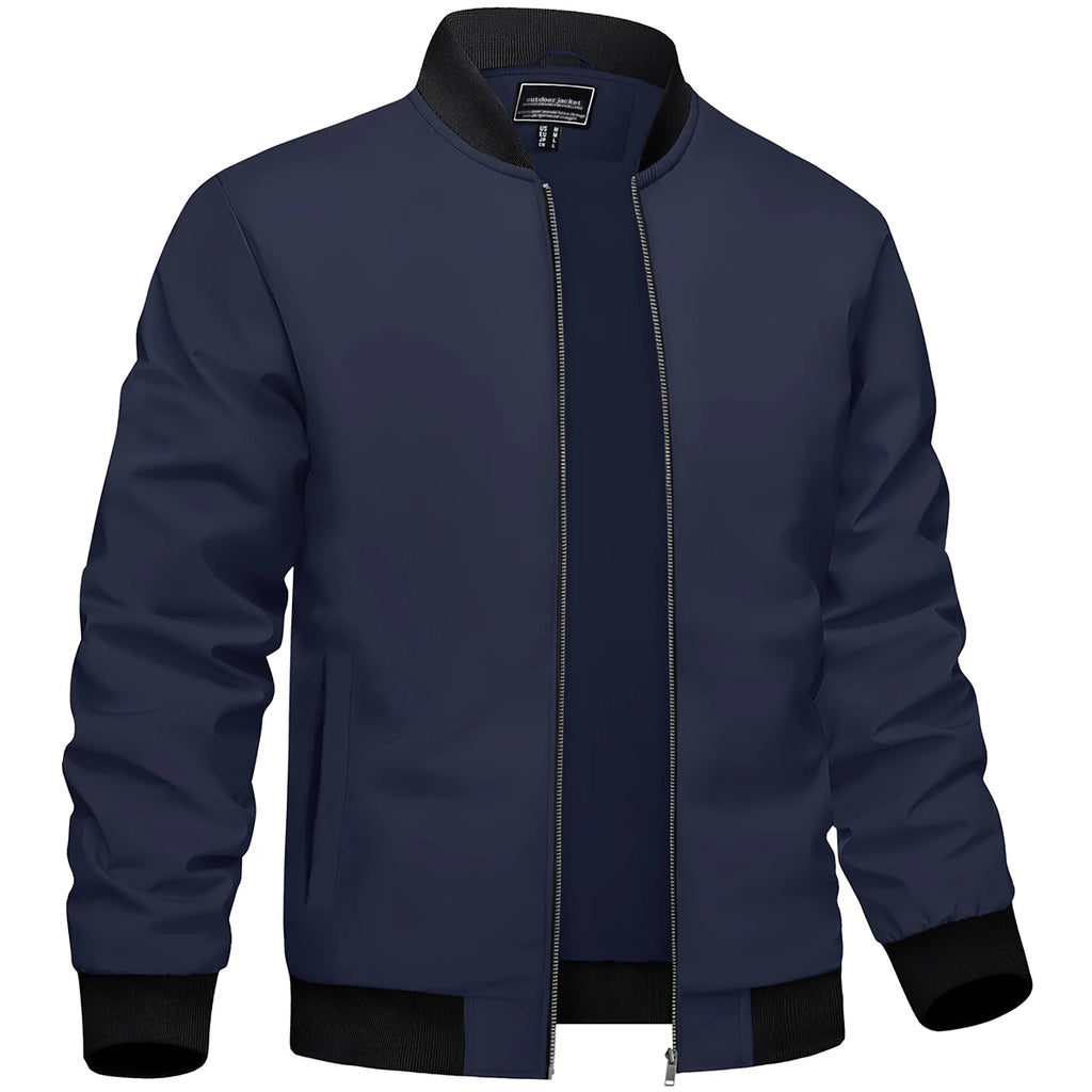 Veste Homme Bomber Légère - Coupe-Vent Imperméable Sport Outdoor