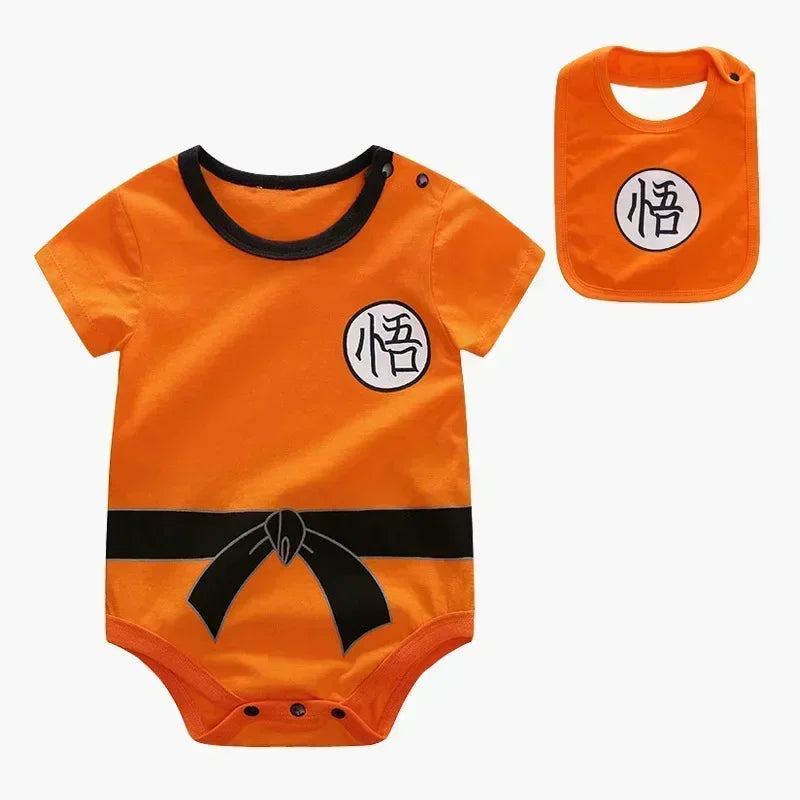Body Bébé Dragon Ball Z – Tenue Kame Sennin – Costume Mignon 0-24 Mois