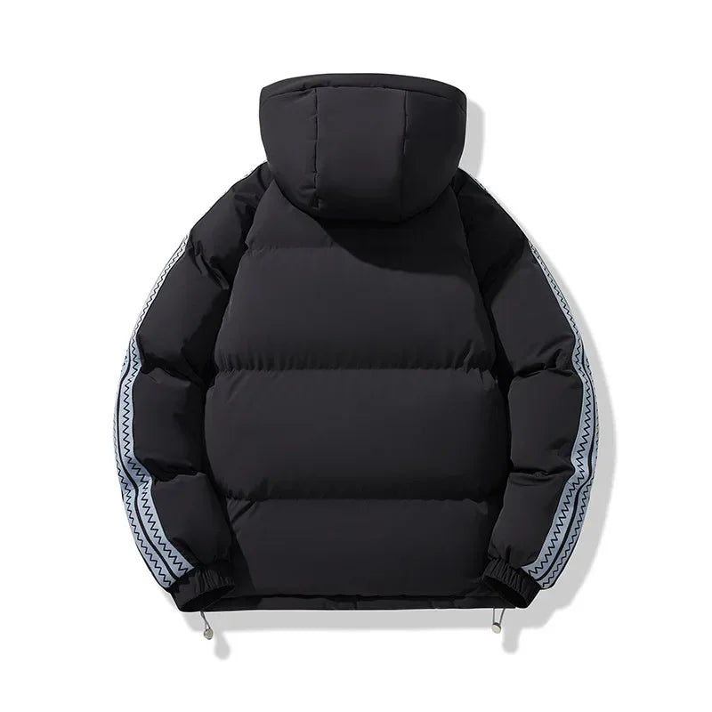 Veste Homme Hiver 2025 - Manteau Matelassé Capuche Chaud Ample