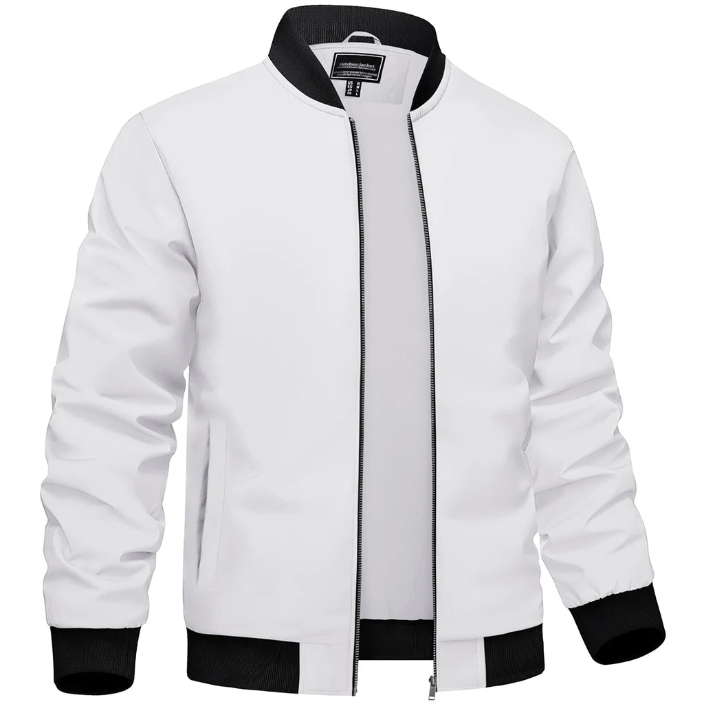 Veste Homme Bomber Légère - Coupe-Vent Imperméable Sport Outdoor
