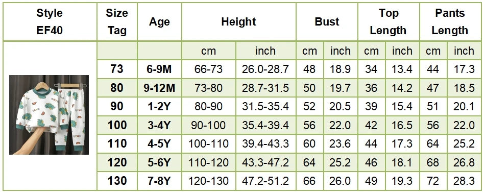 Pyjama Coton Enfant Unisexe - Ensemble Chaud Motifs Cartoon