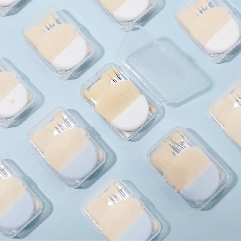 Set de 6 Pinceaux de Maquillage de Voyage Mini avec Boîte - MOONBIFFY