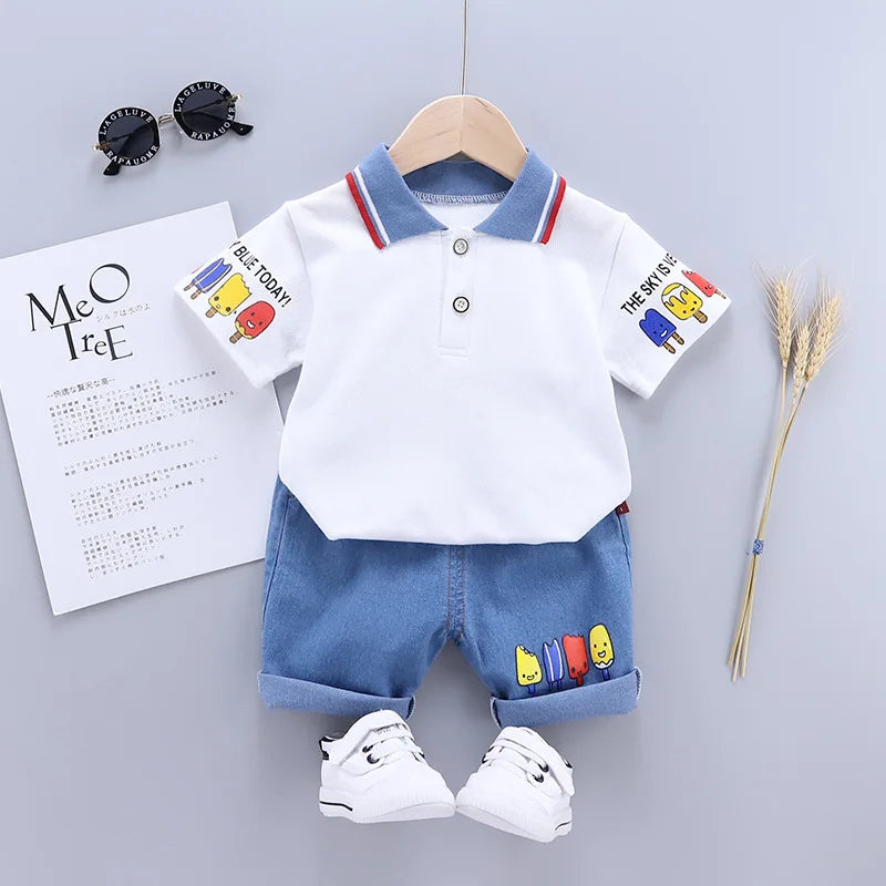 🔹 Nouveau titre optimisé :

Ensemble Été Garçon – T-shirt + Short | Tenue Bébé & Enfant (4-6 ans) – Style Casual et Confortable