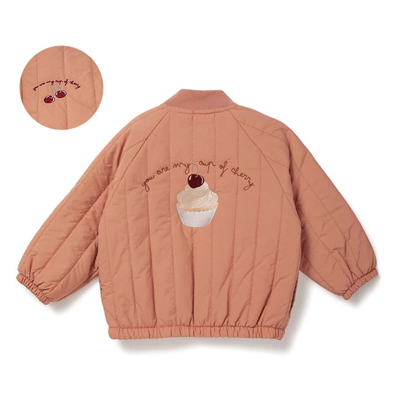Veste Enfant Fille 1-6 Ans - Manteau Chaud Matelassé Automne Hiver