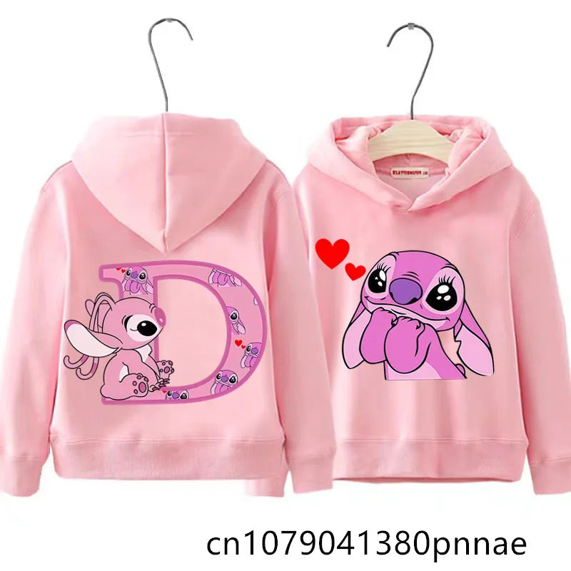 Sweat à Capuche Enfant Lilo et Stitch - Hoodie Mode Automne Hiver