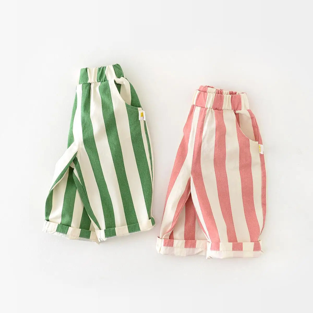 Ensemble Bébé 2 Pièces – Pantalon Rayé + Sweat Coton (1-3 ans)