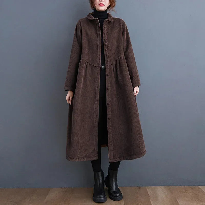 Manteau Long DAILOU 2025 – Trench Vintage en Velours Côtelé Doublé Polaire
	•	Manteau Hiver Femme DAILOU – Long Trench Chaud en Velours Côtelé
	•	Manteau Long Femme DAILOU – Style Vintage, Velours Côtelé & Doublure Chaude