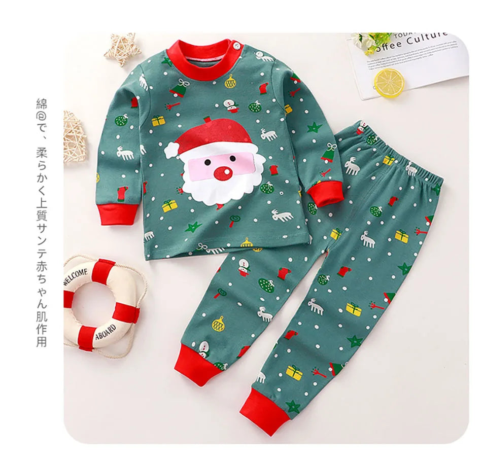 Pyjama Coton Enfant Unisexe - Ensemble Chaud Motifs Cartoon