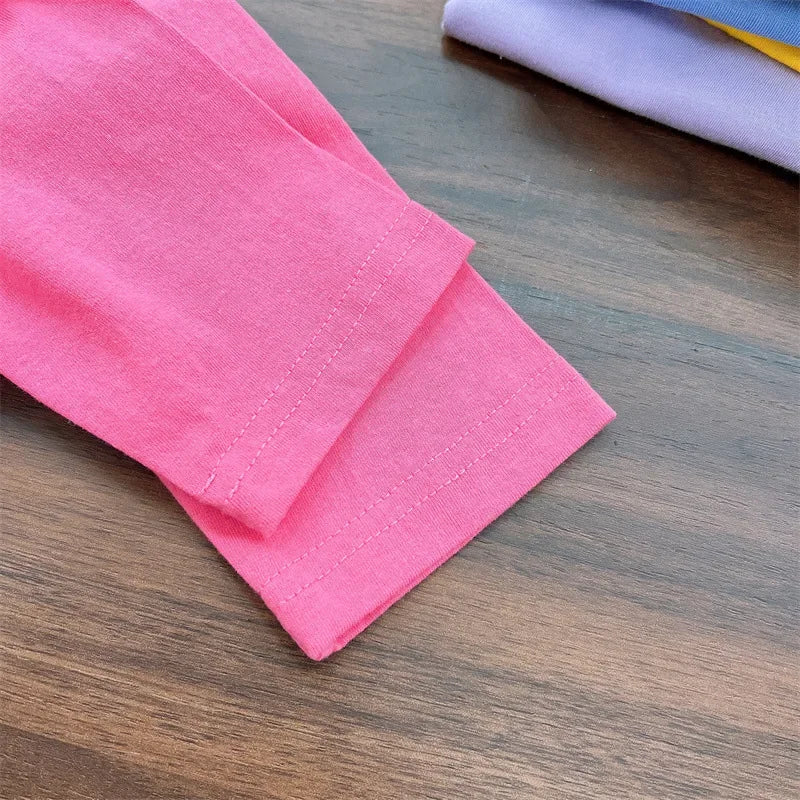 2025 T-shirt Enfant Manches Longues – Coloré & Confortable (2-8 ans)