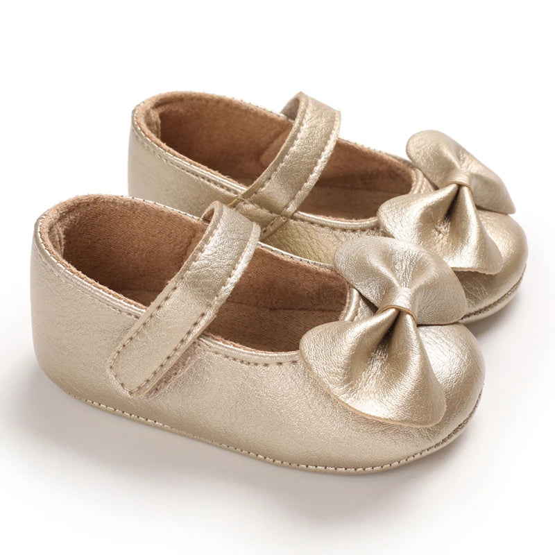 Chaussures Bébé Princesse – Souples & Antidérapantes | 0-18 mois 👶✨