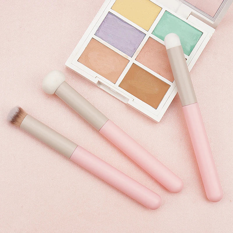 Set Pinceaux Maquillage Doux et Éponge - Correcteur Fond de Teint Lèvres