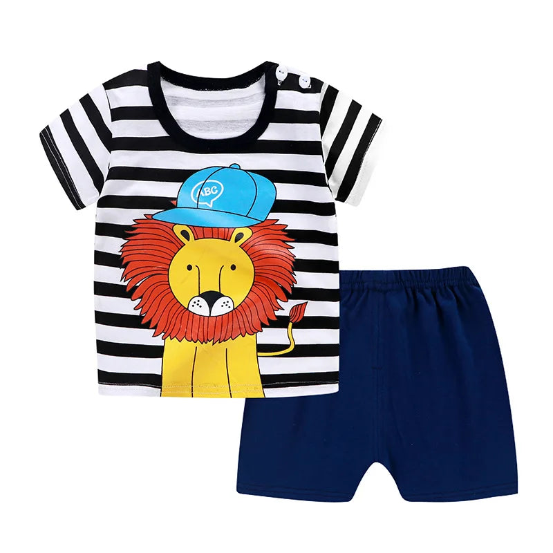 Ensemble Winnie l'Ourson Enfant Été 2 Pièces - T-shirt Manches Courtes + Short Garçon