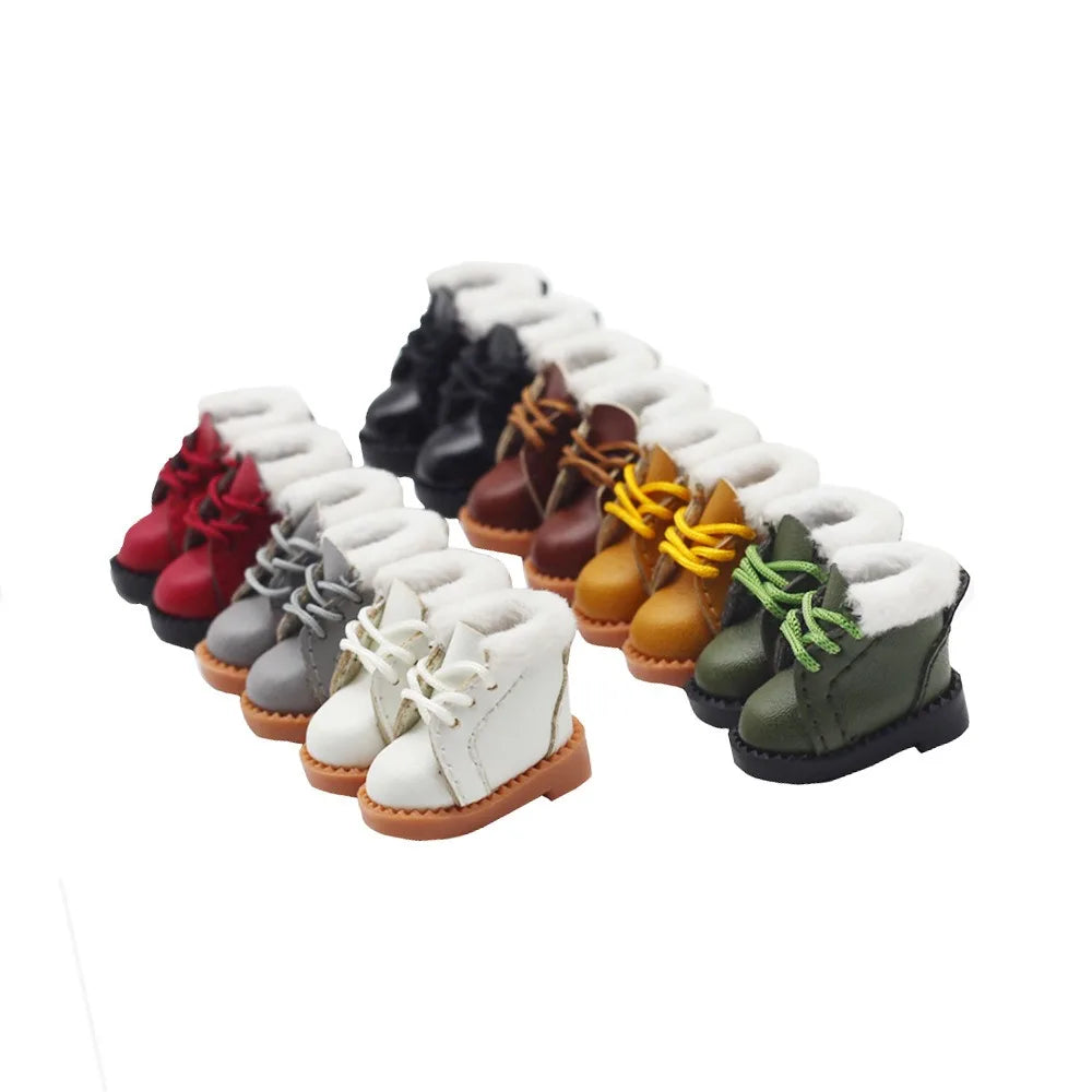 Chaussures Bottines pour Poupées – Bottes d’Hiver 3,2 cm (Accessoires pour Blythe, OB22, OB24, 1/6 BJD)