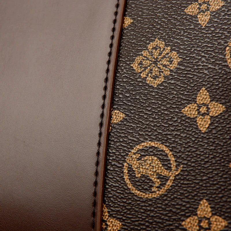 Sac à Main Femme Grande Capacité - Cuir Souple Imprimé Bandoulière Crossbody