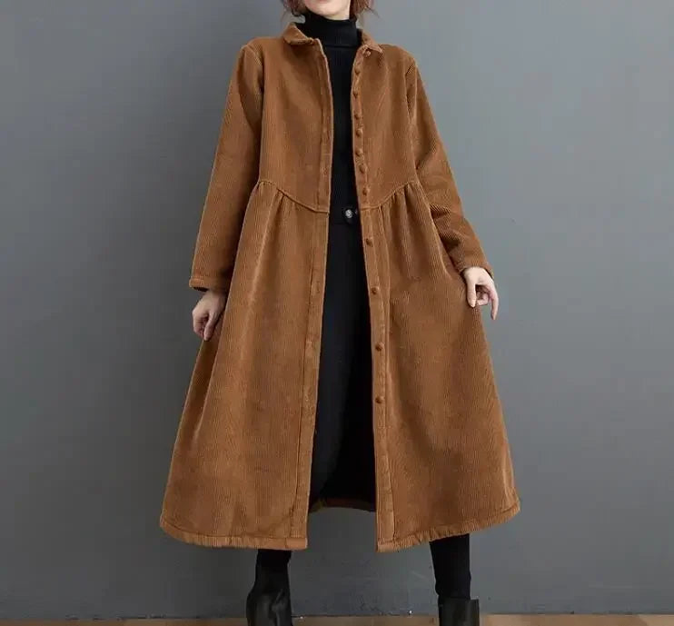 Manteau Long DAILOU 2025 – Trench Vintage en Velours Côtelé Doublé Polaire
	•	Manteau Hiver Femme DAILOU – Long Trench Chaud en Velours Côtelé
	•	Manteau Long Femme DAILOU – Style Vintage, Velours Côtelé & Doublure Chaude