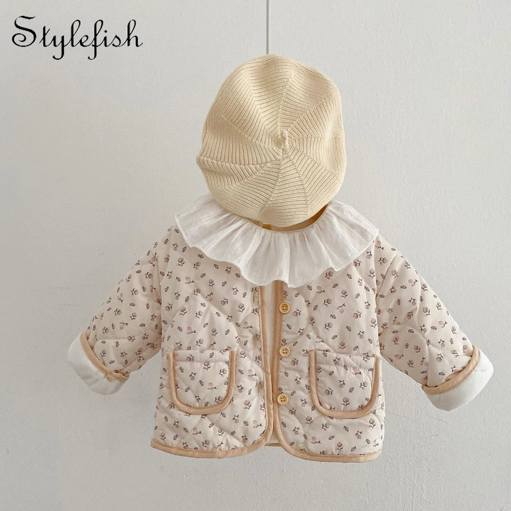 Cardigan Bébé Fille – Épais & Confortable | 0-3 ans | Automne & Hiver
